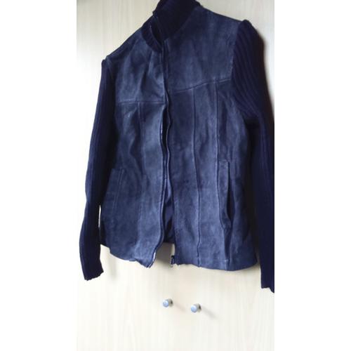 Veste en croute de cuir online femme